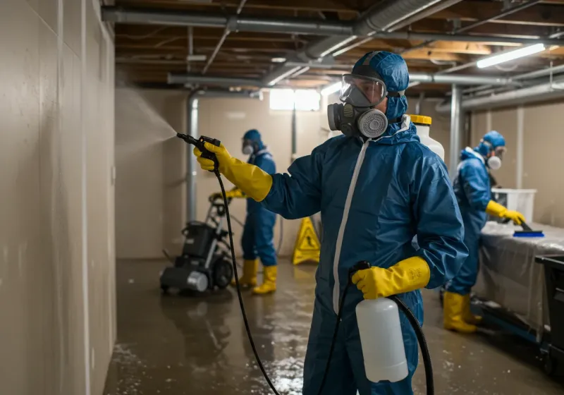 Basement Sanitization and Antimicrobial Treatment process in Shell Knob, MO